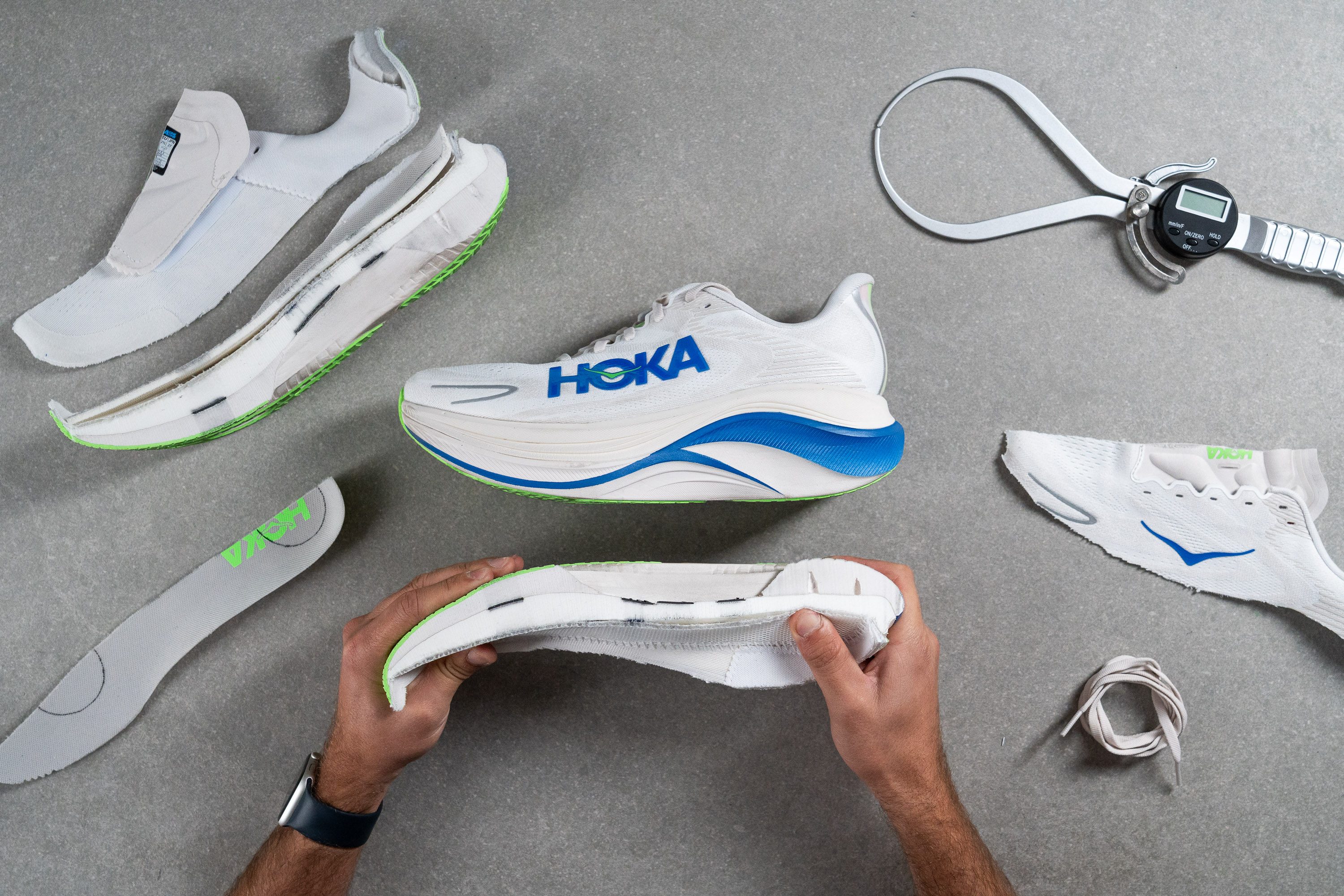 HOKA Skyward X 2 parts