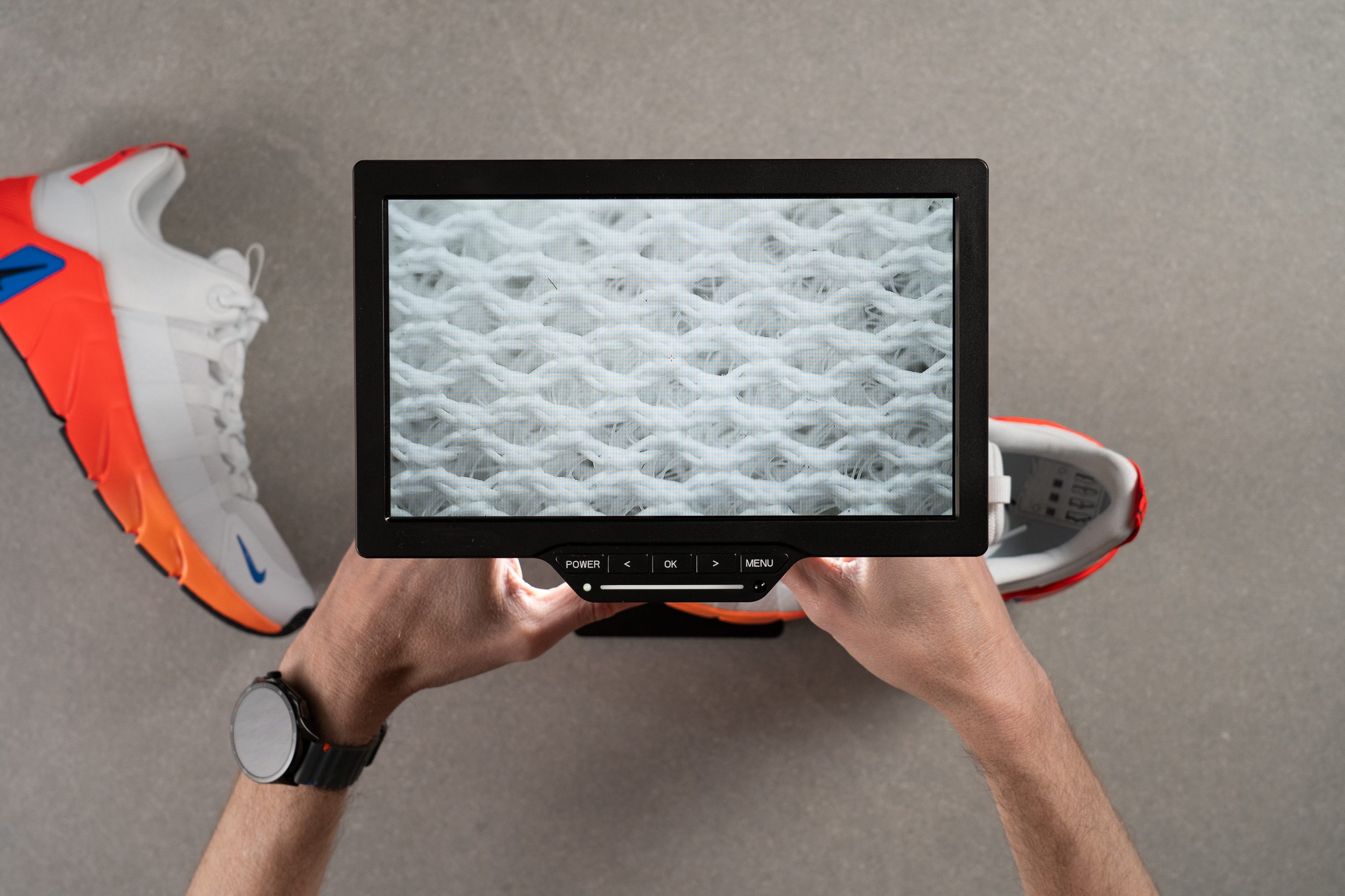 Nike Free Metcon 7 Breathability Microscope test