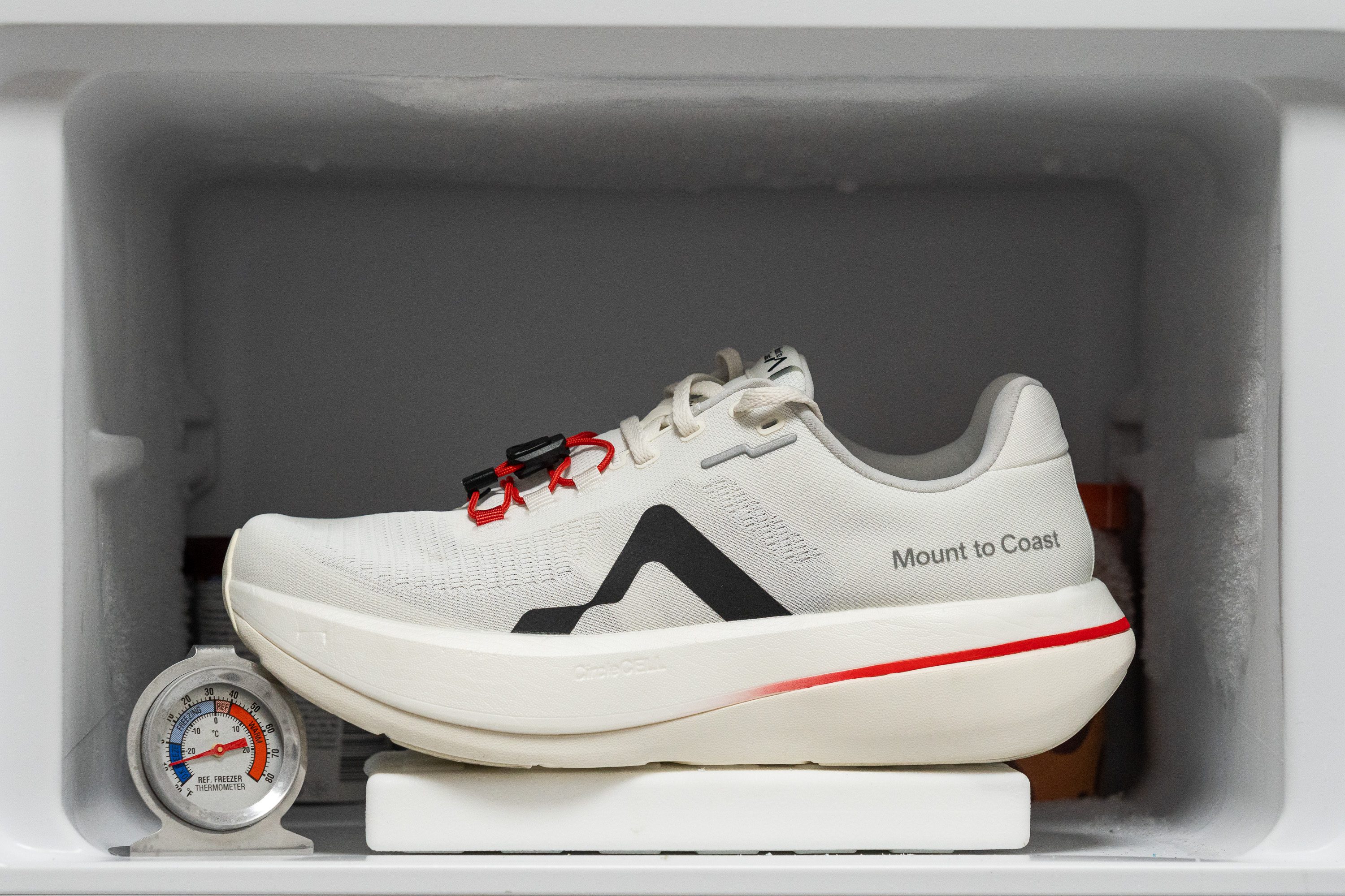 Mount to Coast C1 Midsole softness in cold (%)