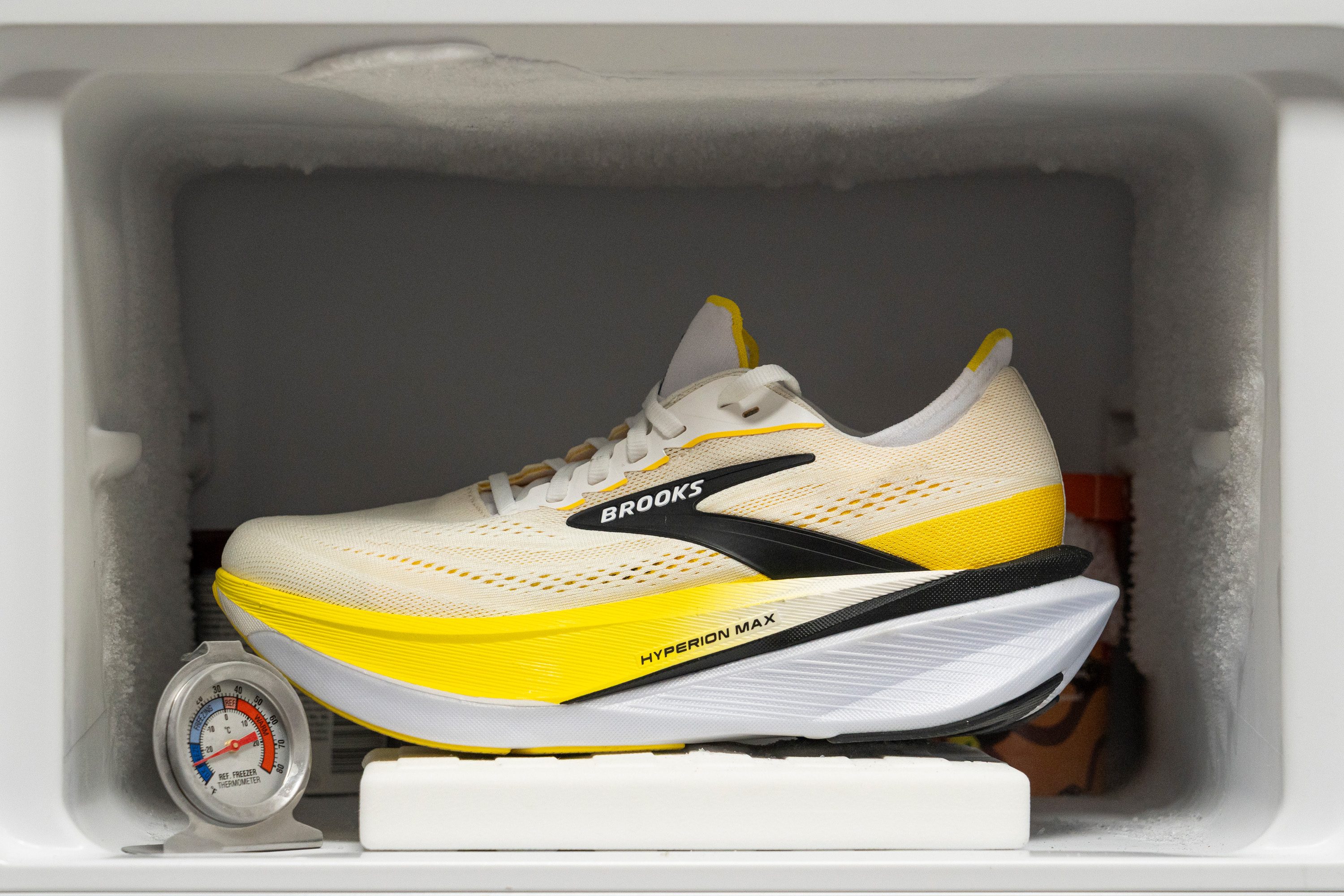 Brooks Hyperion Max 4 Midsole softness in cold (%)