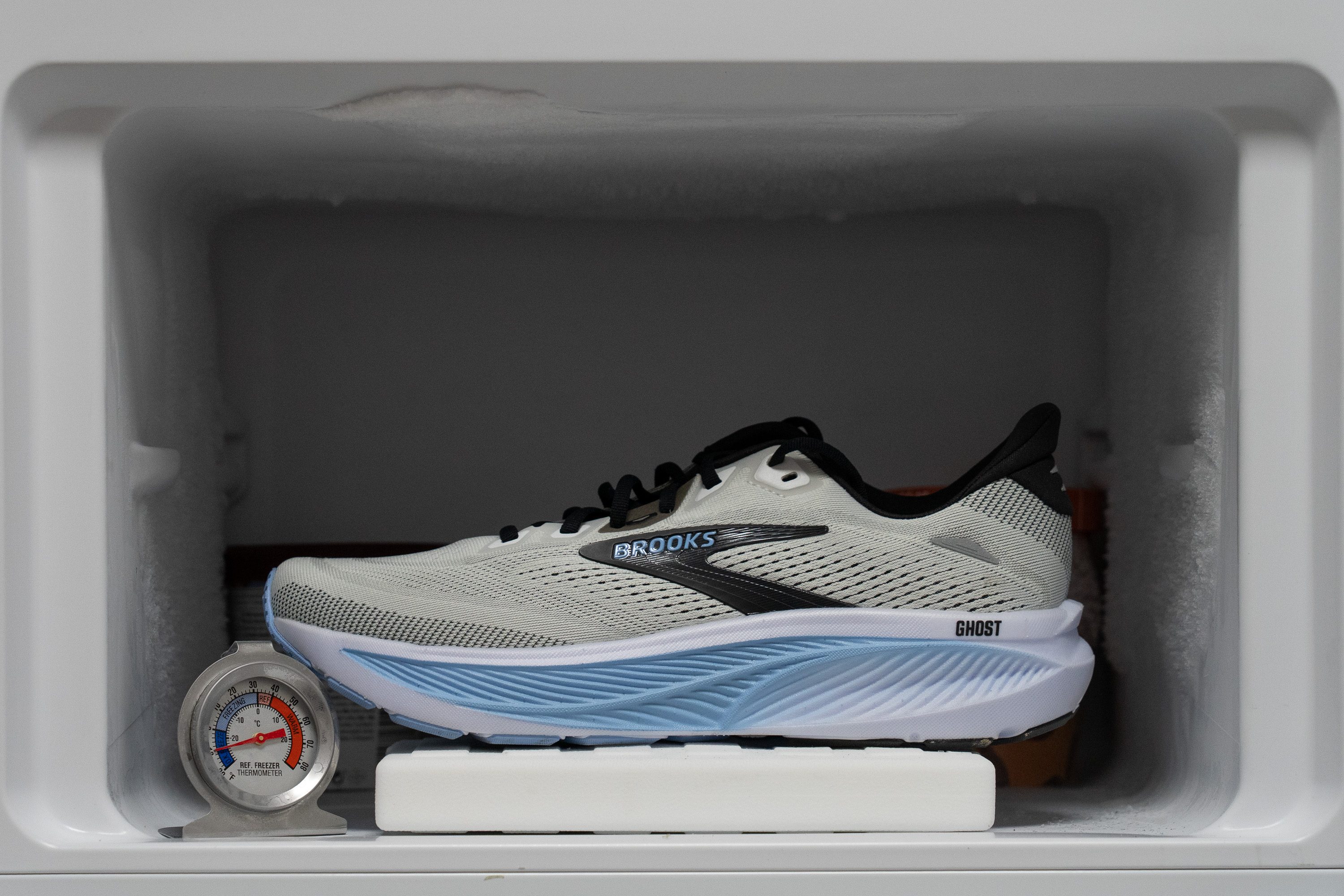 Brooks Ghost 18 Midsole softness in cold (%)