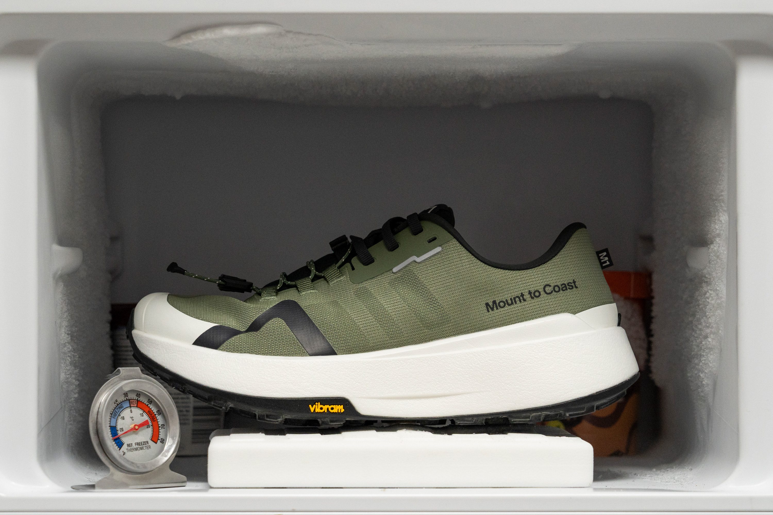 Mount to Coast M1 Midsole softness in cold (%)