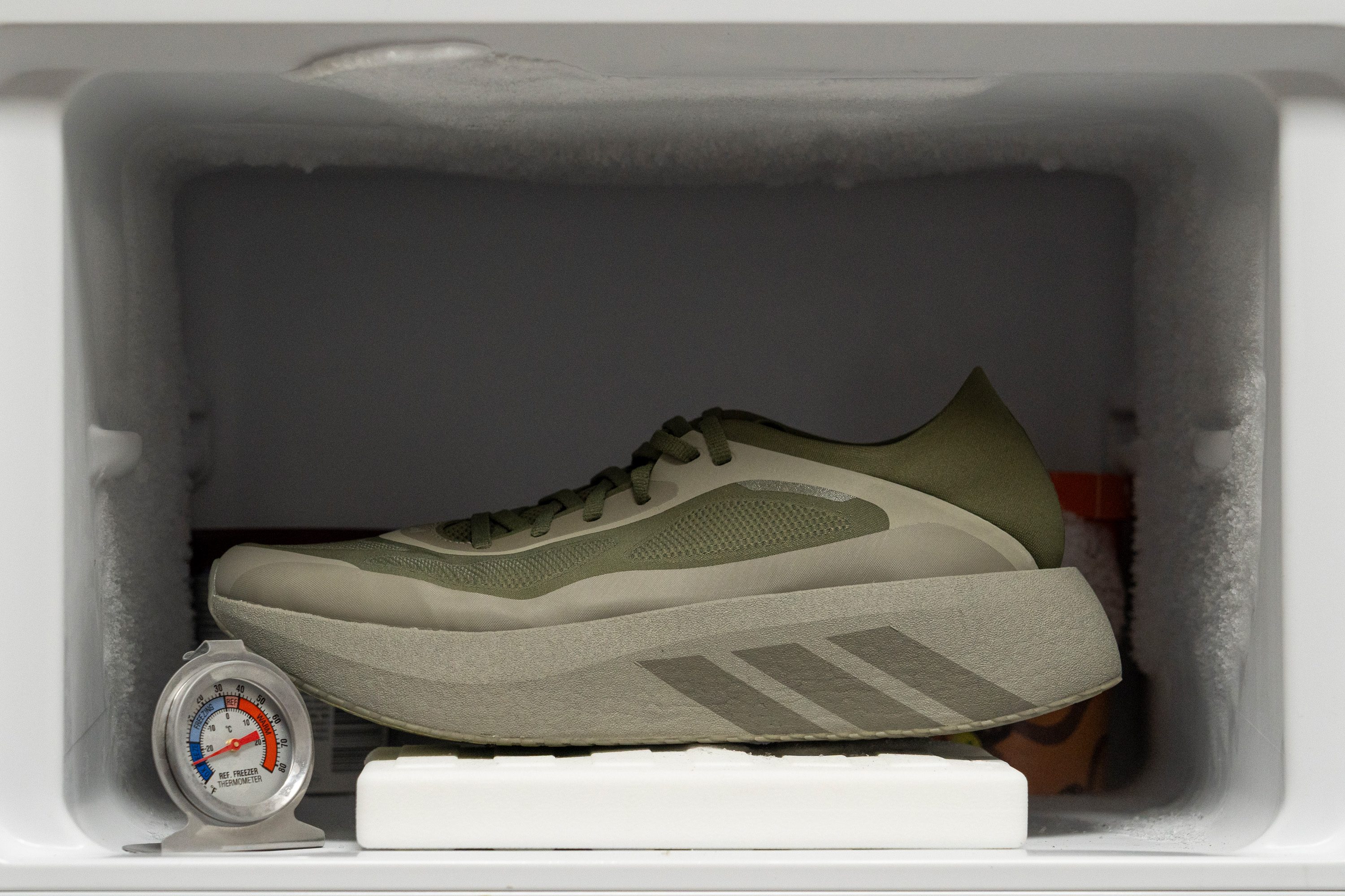adidas Hyperboost Run Midsole softness in cold (%)
