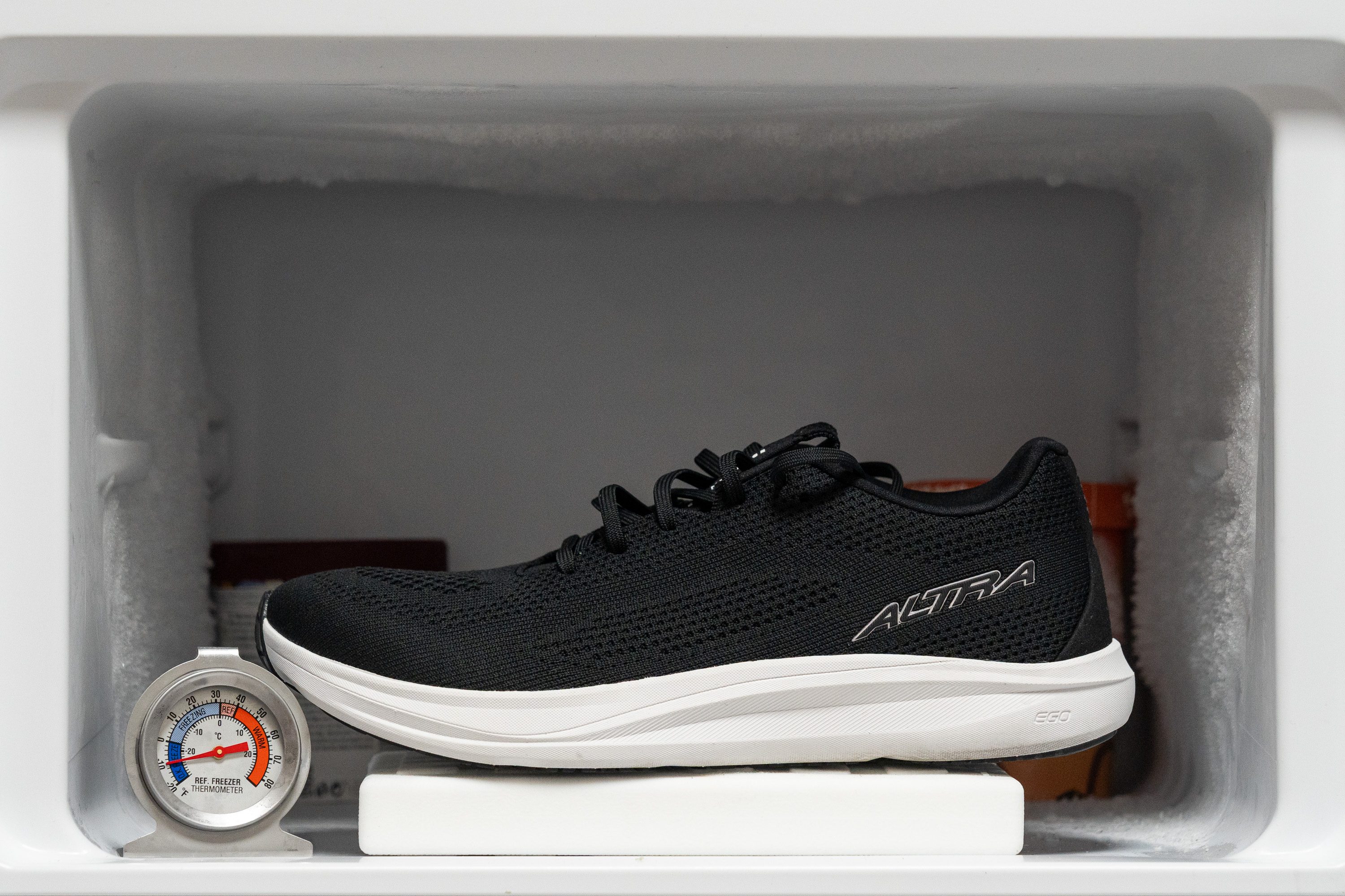 Altra Escalante 5 Midsole softness in cold (%)