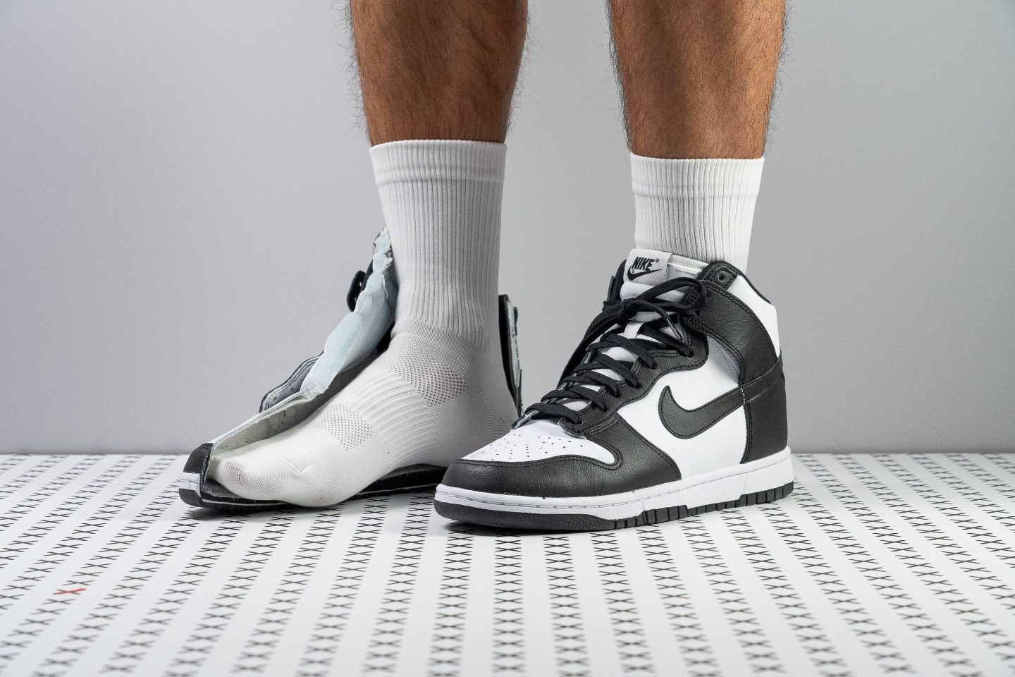dunk high with shorts