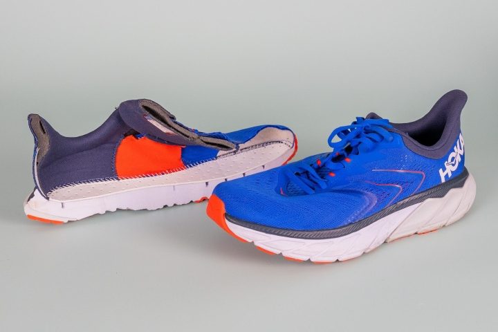 Hoka Speedgoat 5 Bleue Rose et Orange pour Femme