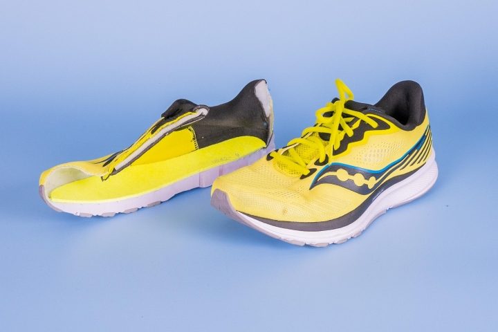 Cut in half Saucony Ride 14 Review RunRepeat