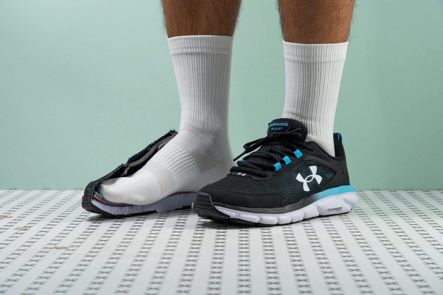 Cut in half Under Armour Charged Assert 9 Review (2023) RunRepeat