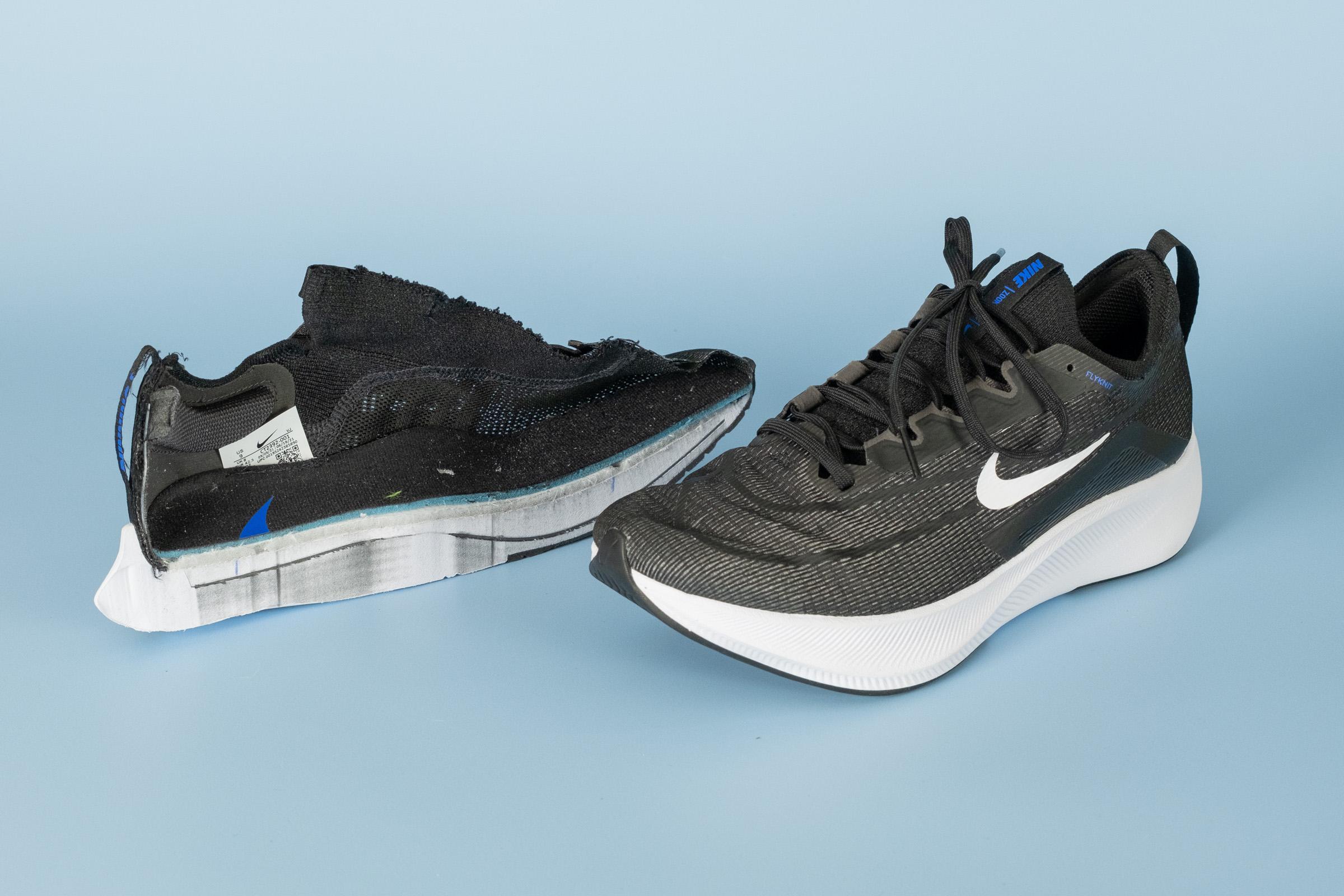 Cut in half Nike Zoom Fly 4 Review RunRepeat