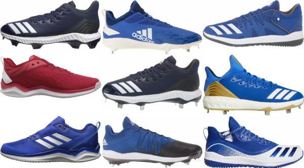 blue adidas baseball cleats