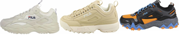 fila beige chunky sneakers