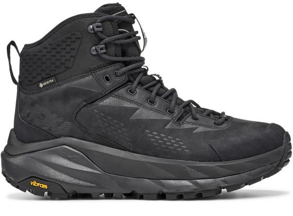 black chunky hiking boots
