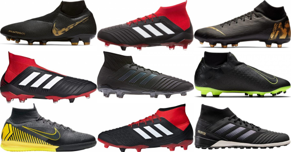 all black high top cleats