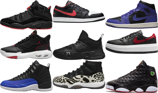 jordan shoes for women black