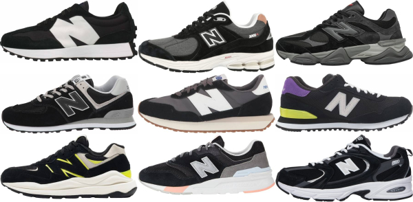 new balance black sneakers for men