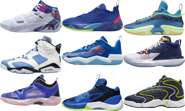 Blue Jordan Basketball Shoes (19 Models 