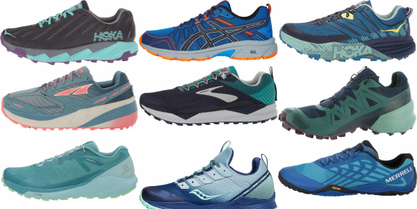 blue trail running shoes