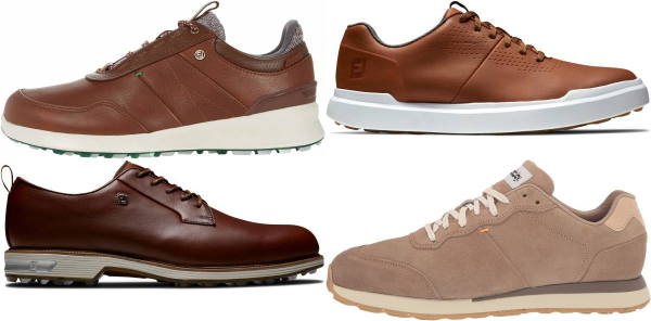 buy brown footjoy golf shoes for men and women