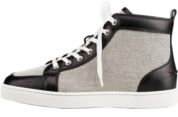 mens louboutin high top sneakers