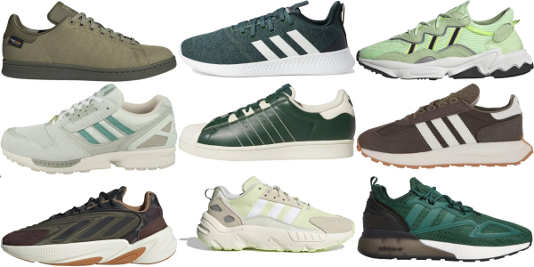 green adidas sneakers for men