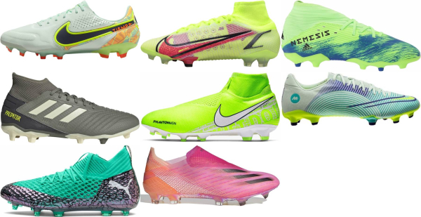 buy green soccer cleats for men and women