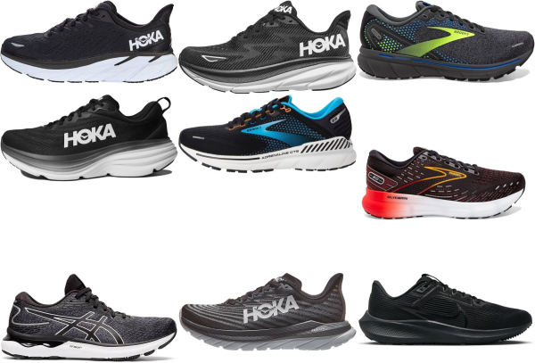buy men's black running shoes for men and women
