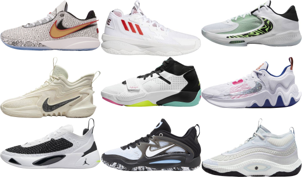 buy men's white basketball shoes for men and women