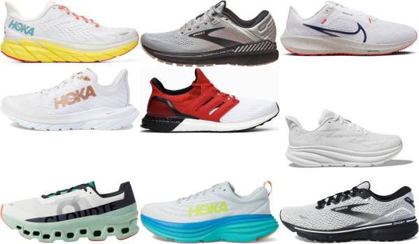 buy men's white running shoes for men and women