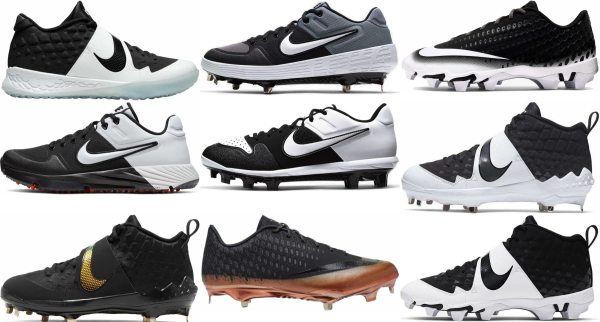 black nike baseball cleats