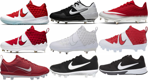 red nike baseball cleats