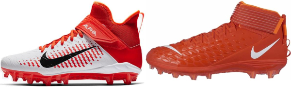 orange mens football cleats