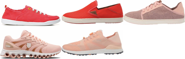 buy orange walking shoes for men and women