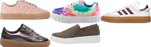 gum sole platform sneakers
