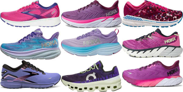 buy purple running shoes for men and women