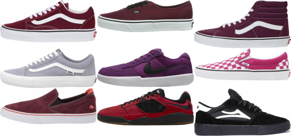 buy purple skate sneakers for men and women