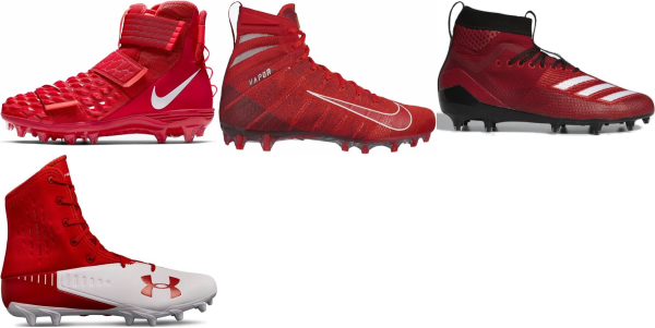 red high top soccer cleats