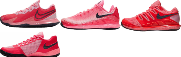 red nike tennis shoes womens
