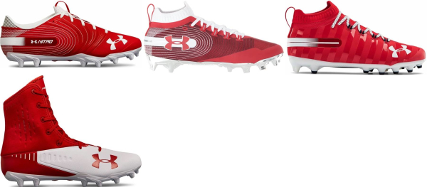 red under armour football cleats