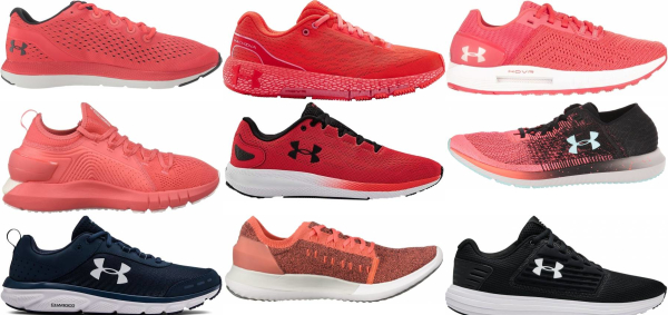 under armour red running shoes