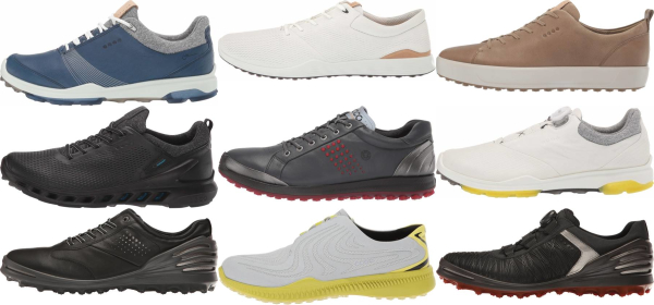 buy ecco spikeless golf shoes for men and women