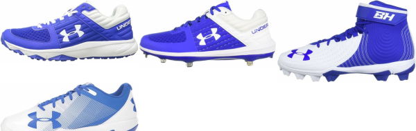 blue under armour baseball cleats