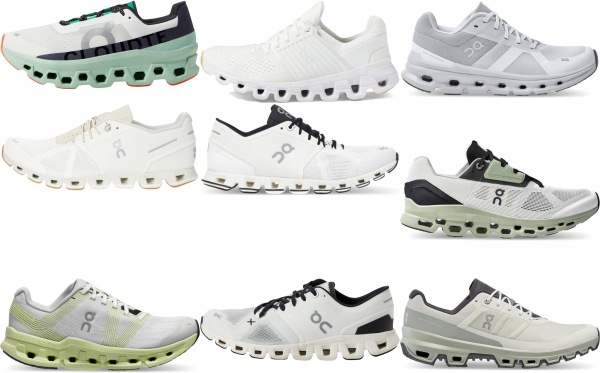 buy white on running shoes for men and women