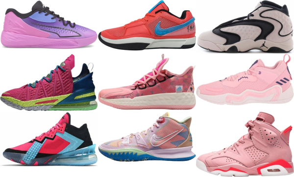 buy women's pink basketball shoes for men and women