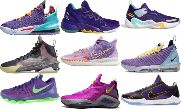 buy women's purple basketball shoes for men and women
