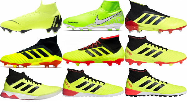 yellow high top cleats