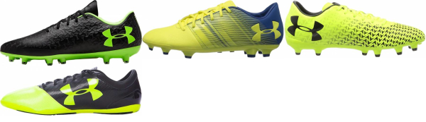 yellow suede under armour cleats