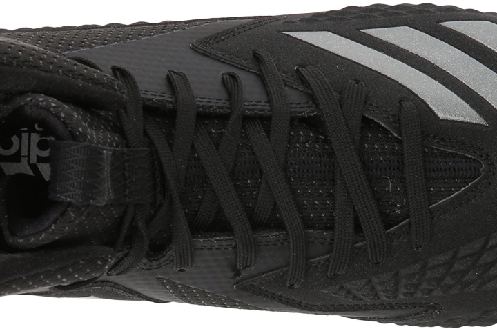 Adidas Freak X Carbon Mid breathable mesh upper with reinforced overlays