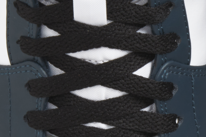 Air Jordan 1 Mid top view of laces