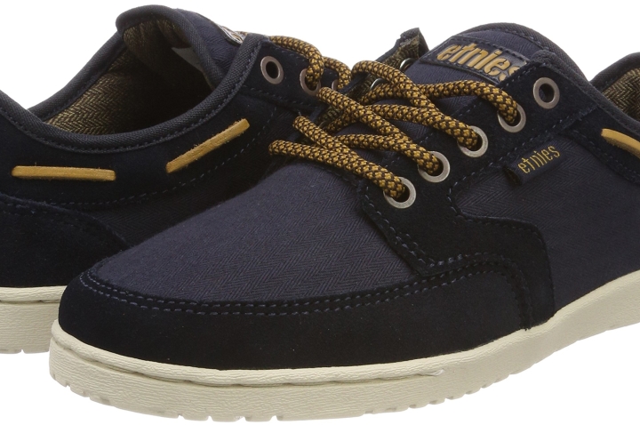 New Mens Etnies Black Dory Canvas Trainers Skate Lace Up 