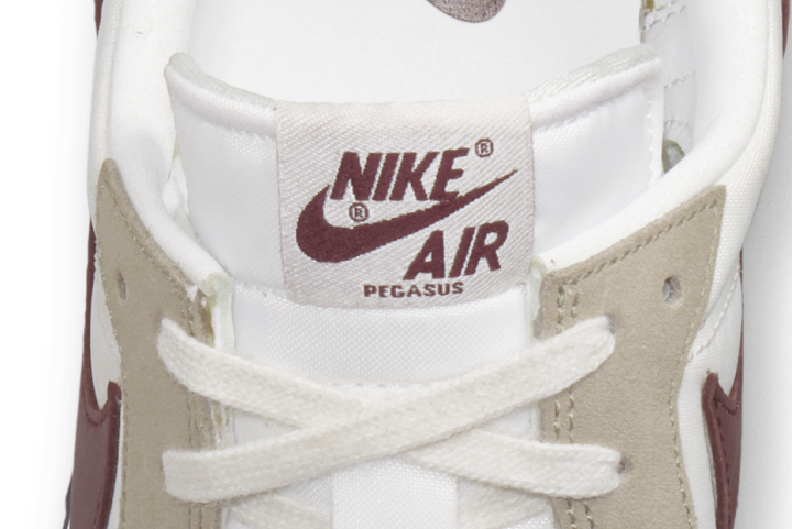 Nike Air Pegasus 83 top view of laces